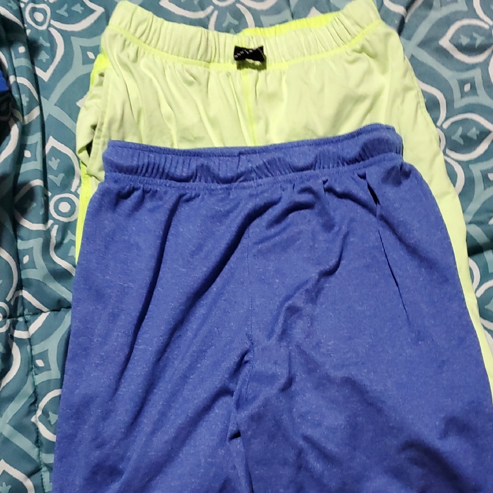 The Children's Place Pull-On Shorts in Blue & Lime